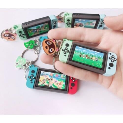 1pc Game Machine Keychians Mario Key Chain Fashion Bag Pendant Childhood Memory Bag Pendant Cute Bag Pendant Boy Men Keyring
