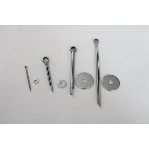 100set--20mm-60mm 1pcs Split pin + 2pcs washer meteal movable joint for toy or leather fixed findings