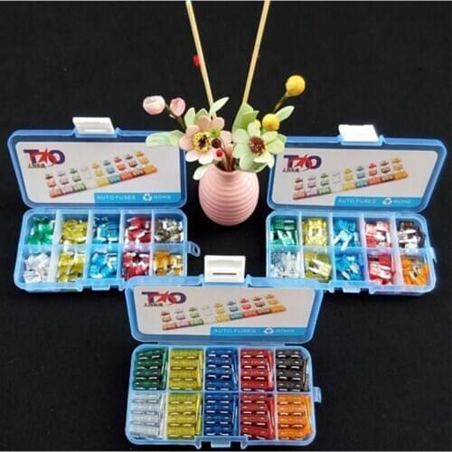 100 pieces Car fuse insert car insurance piece small fuse 5-40A insurance piece car insurance piece small size fuse