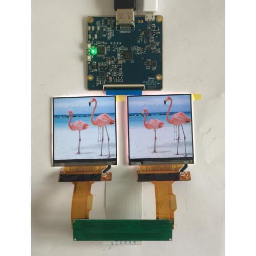 2.9 inch 2K 1440*1440 120Hz Dual LCD Screen DP to MIPI Driver Board Monitor for AR VR MR HMD Headset Display LS029B3SX02