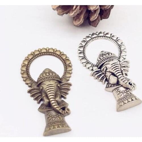 High quality 5 pcs elephant head charms fit DIY handmade necklace earring bracelet charms Jewelry Making