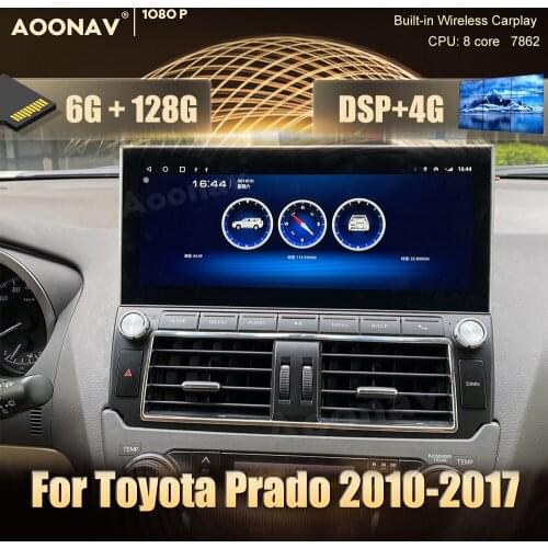 2 din Android 10.0 car radio For Toyota Prado 2010-2017 car stereo auto radio GPS navigator Video Audio Radio Head Unit