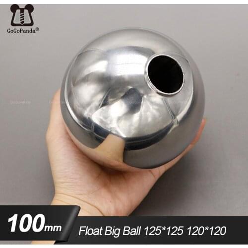 Free Shipping 100*100*15mm Magnetic Stainless Steel Float Ball For Water Level Float Switch Big Ball 125*125 120*120