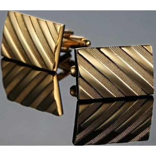 Free shipping, gold cube cufflinks fashion mens shirt cufflinks senior designer elaborate design brand shirt buttons