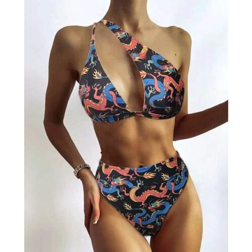 Bikini 2021 Women High Waist Bikini Set Swimsuit Swimwear Female Tummy Control Brazilian Biquini Bikinis Bathing Suit Bather