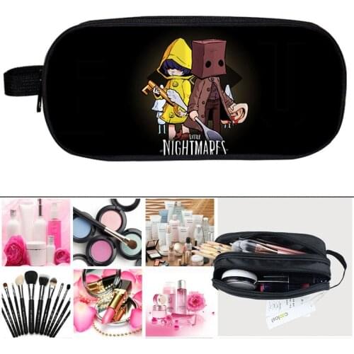 Hot Game 3D Little Nightmares Pencil case Kids Cartoon School Supplies Gift Women Cosmetic Bag Kindergarten Infantile Pen bag