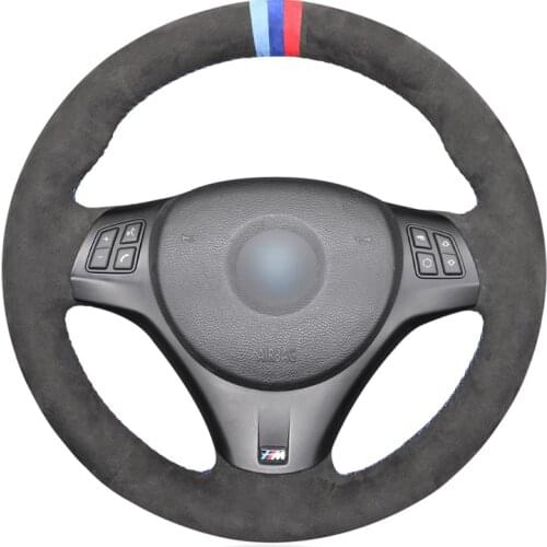 Alcantara Premium Leather Steering Wheel Cover For BMW M Sport M3 E90 E91 E92 E93 E87 E81 E82 E88 Hand-Stitch Car Accessories