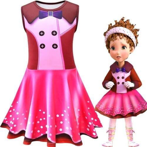 Girls Polka-Dot Dress Sleeveless Bow Ball Gown Clothing Kids Baby Xmas Dresses Children Clothes