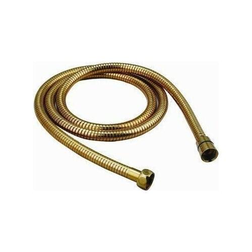 Free shipping FLEXIBLE SHOWER HOSE ALL METAL 150CM PVD gold water hose 60 inchs