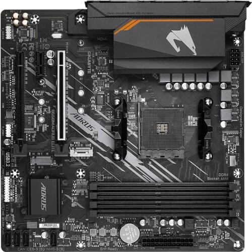 Used,GIGABYTE B550M AORUS ELITE Motherboard AMD B550 Socket AM4 DDR4 HDMI-compatible 128GB PCI-E 4.0 M.2