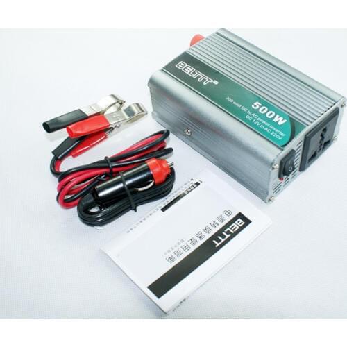 Free shipping Car inverter motor inverter 12v to 220v 500W power supply switch transformer BELTTT brand small inverter