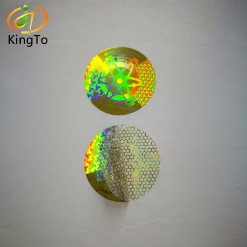 Tamper evident VOID warranty honeycomb hologram seal label sticker