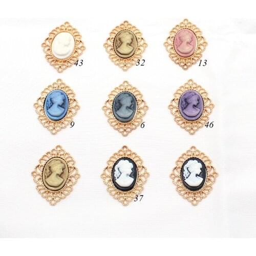 New Sell Well 10 Pcs/Set 33X25MM Sewing Metal Buttons DIY Craft Supplies Accessories Resin For Scrapbook Decoration