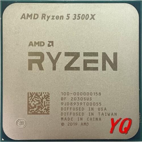 AMD Ryzen 5 3500X R5 3500X 3.6 GHz Six-Core Six-Thread CPU Processor 7NM 65W L3=32M 100-000000158 Socket AM4