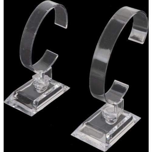 1Pc Clear Acrylic Bracelet Watch Display Holder Stand Rack Retail Shop Showcase