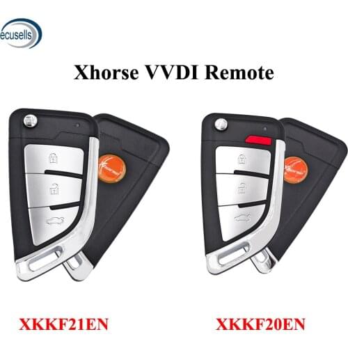 XKKF20EN XKKF21EN 3 Buttons Flip Remote Xhorse VVDI Remote Wire Remote Key for VVDI Key Tool