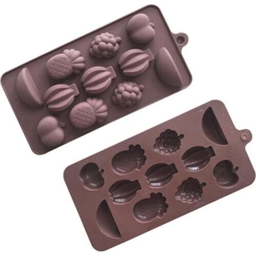 Fruit Shaped Silicone Mold 11-Cavities Cake Decorating Baking Cake Fondant Chocolate Jelly Candy Tool DIY Molds Kitchen Tool
