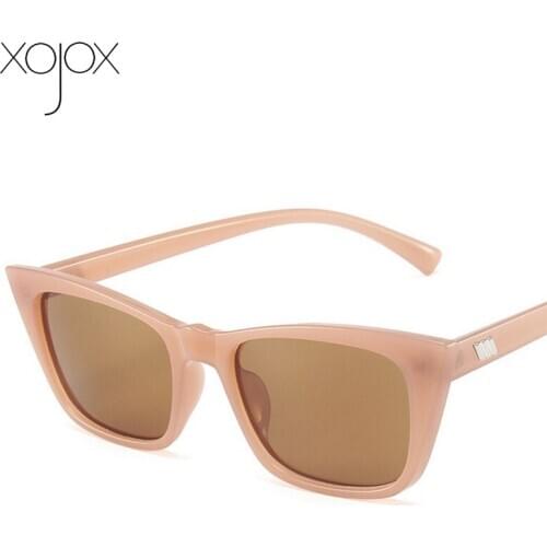 XojoX Cat Eye Sunglasses Women Vintage Eyewear Shades 2021 Brand Designer Eyeglasses Retro Fashion Men Sun Glasses