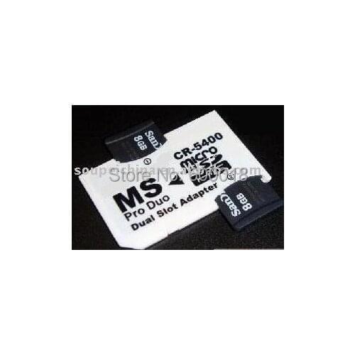 SP Dual micro sd Adapter Micro SD TF to MS Pro Duo For PSP Support 32GB 16GB 8GB 4GB 2GB Class10 TF Card note: only the adapter