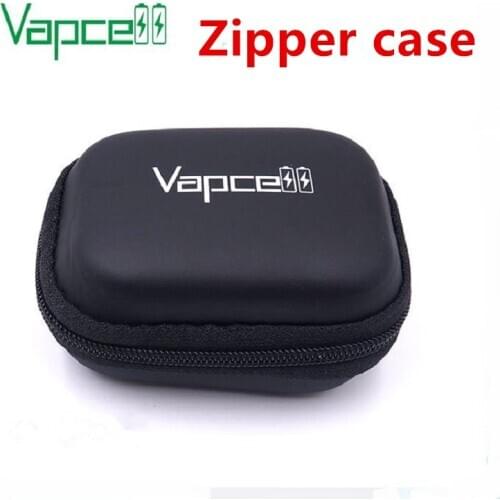 Vapcell black 26650 size zipper case holder 26650 battery bag Storage bag Coin Purse for battery cion cable earphone