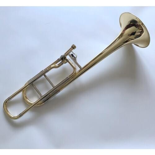 High Quality Bach B/F Tenor Trombone Phosphor bronze lacquered gold with Accessories Free Shipping
