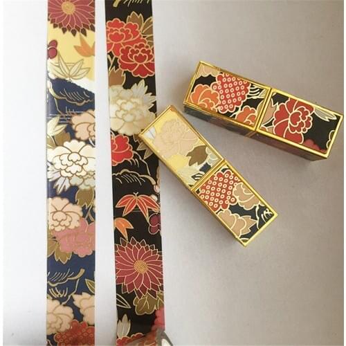 Zephyr Fabric Decorative Lipstick Sticker Washi Tape Adhesive Bullet Journal Diy Scrapbooking Sticker Label Masking Craft Tape