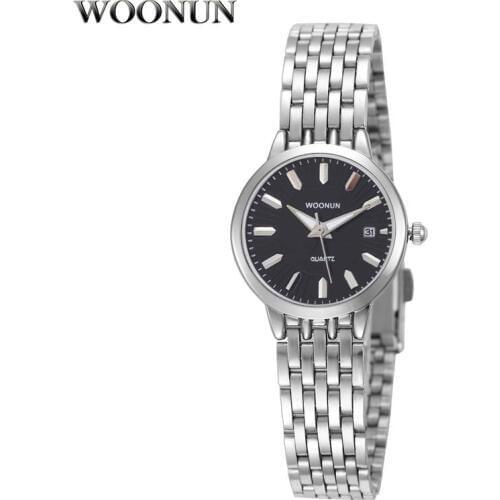 2020 Famous Brand WOONUN Luxury Women Watches Full Steel Quartz Wrist Watches For Women Thin Watch Women Casual relogio feminino