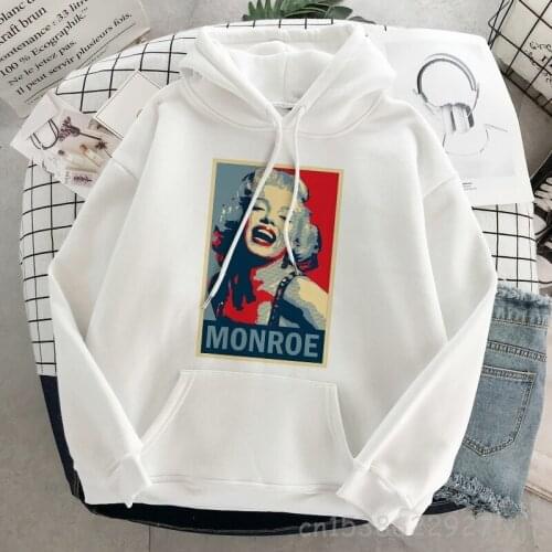 Marilyn Monroe Pullover Oversized Faddish Hoodie Harajuku Sweatshirt Fall Clothes Women Long Sleeve Hoodies Streetwear