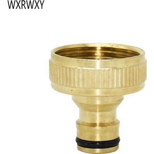 Female 1inch Brass connector garden tap hose brass fittings the faucet Water gun adapter copper connector garden 1pcs