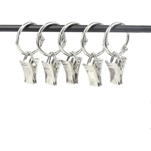 10/30/50PCS LOT Home Decoration Curtain Accessories Split ring belt clip Colors Plastic Rings Eyelets for Curtains Grommet Top