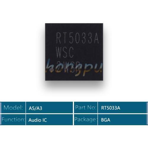 2pcs/lot RT5033/RT5033A for Samsung A5 A5000 A3 A3000 Audio Codec IC
