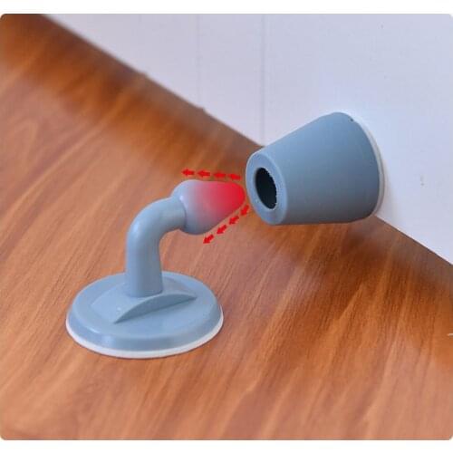 2 PCS Silicone Door Stopper Mute Non-punch Wall Absorption Door Plug Anti-bump Holders Floor Door Gate Door Stop