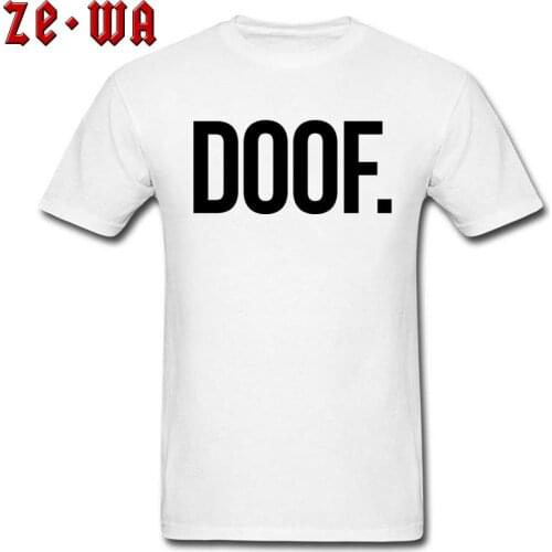 2018 New Arrival Funny Male Sweatshirts Type Print White T Shirt Simple Style Hip Hop Music Tshirt Doof Free Shipping