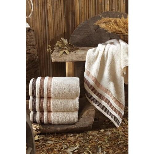 Hand face Towel Set high quality super water absorbent soft 100% cotton bath beach use 4 pcs 50x85