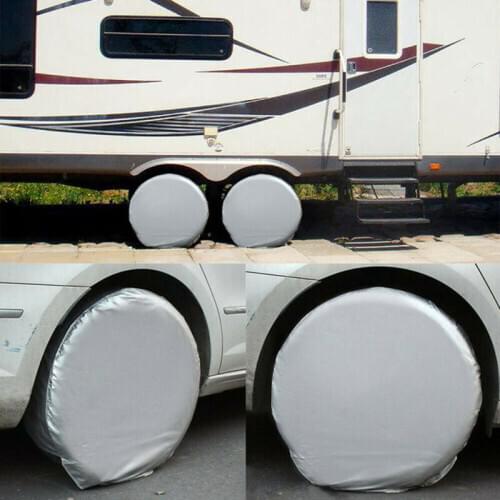 4pcs Spare Tire Wheel Cover Protector Case Waterproof Vehicles Camper Car Truck RV Parts Accessories Styling Dustproof