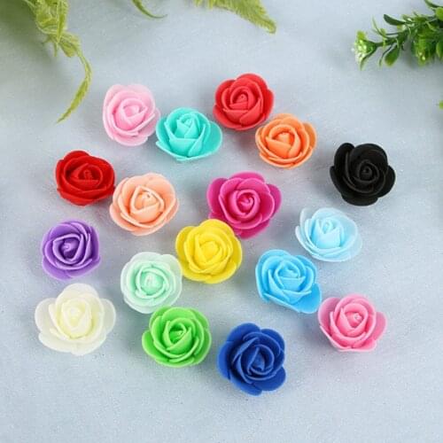 500Pieces/lot These Flowers Are Used To Decorate Flores Man-made Decorative Roses Head Rose Bear Wedding House Artificial Flower
