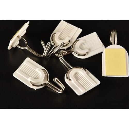 6x Hot Sale Strong Adhesive Hook Wall Door Sticky Hanger Kitchen Bathroom