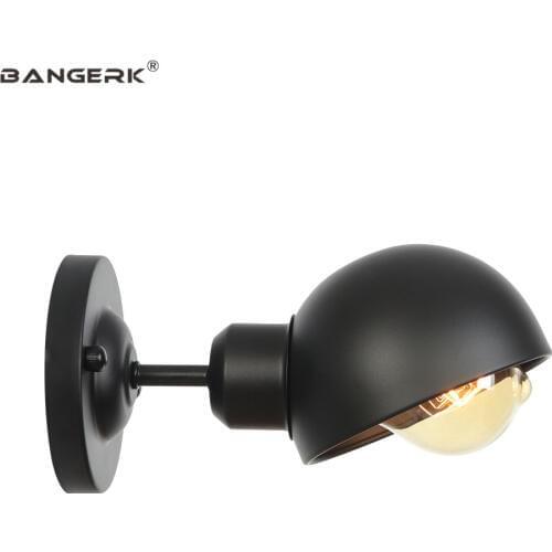 American Black Iron Wall Lamp Loft Decor Sconce Wall Lights LED Vintage Bedside Wall Light Home Lighting Wandlamp Luminaire