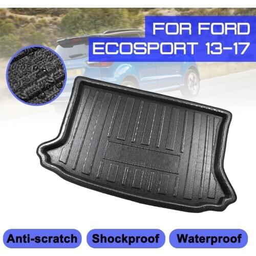 Car Floor Mats Rear Trunk Boot Mat Waterproof Carpet Anti Mud Tray Cargo Liner For Ford Ecosport 2013 2014 2015 2016 2017