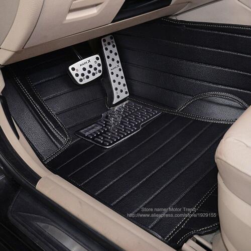 Custom car floor mats made for Audi A3 A4 A5 A6 A7 A8L Q3 Q5 Q7 car-styling case carpet rugs heavy duty fit full cover liners