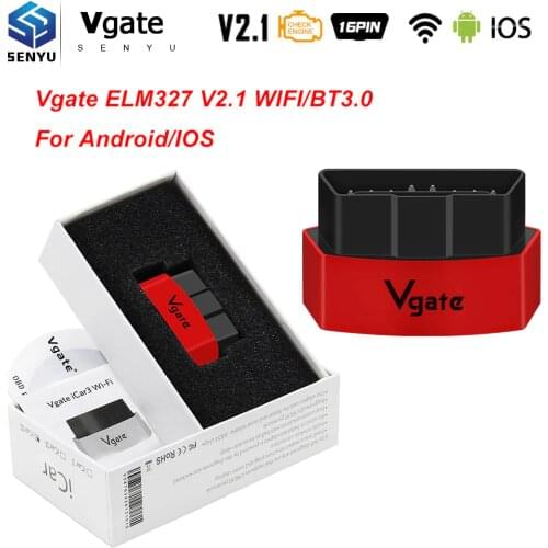 Vgate iCar3 ELM327 V2.1 WIFI Wireless OBD2 Car Diagnostic Tool ELM327 V2.1 iCar 3 For Android/IOS OBD 2 OBD2 Scanner Auto Tool