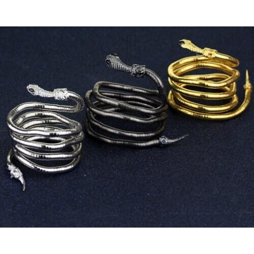 The Mortal Instruments City of Bones Isabelle Serpent Snake Bracelet Curved Chunky Stretch Cuff Bangle Retro Snake Bangle