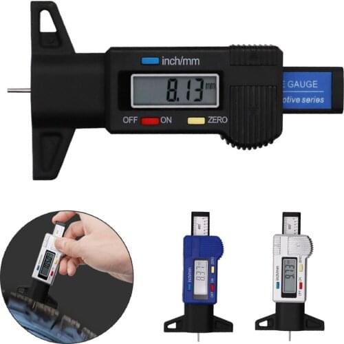 Digital Car Tyre Tire Tread Depth Gauge Meter Auto Tire Wear Detection Measuring Tool Caliper Thickness Gauge Monitoring System