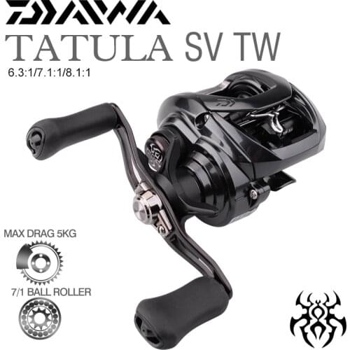 DAIWA TATULA SV TW Baitcasting Fishing Reels 103H/HL/HS/HSL/XS/XSL Gear Ratio6.3:1/7.1:1 /8.1:1 8BB Saltwater Reel Fishing Wheel