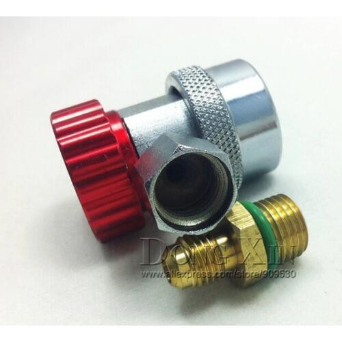 Deluxe R134A Adjustable Quick Coupler High side quick connector/adapter