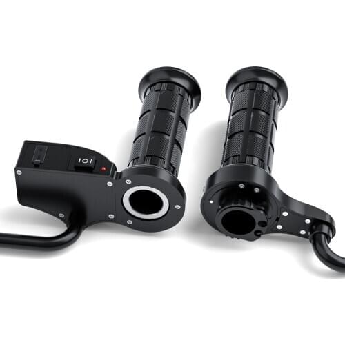 3-in-1 Electric Heated Grips for Motorcycle Handlebar + Voltage + USB Charger Warm Modified Hot Handle 12V