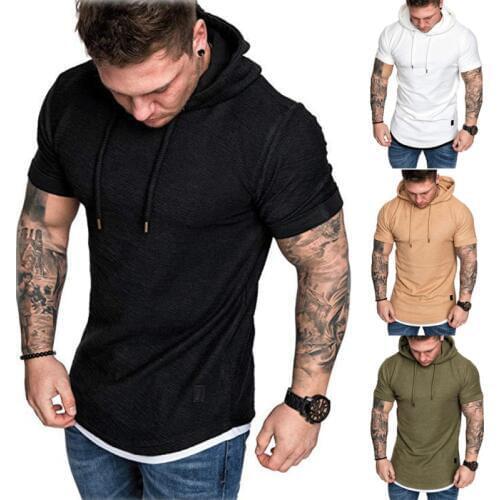 ITFABS Men's T-shirts With A Hood