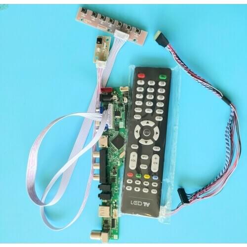 Kit for B154PW04 V6 40pin LVDS 1440X900 LCD LED Controller driver board TV AV 15.4" VGA remote Panel Screen USB HDMI