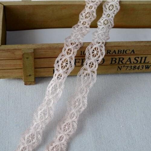 5 Meters Unique Design Lace Ribbons Applique Polyester Costume Lace Trim Leaf Pattern Home Textiles Sewing Lace Fabric
