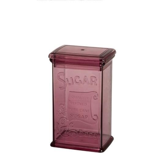EWs Kitchenware Acrylic Plum Red Color Candy Jar